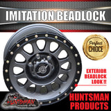 17x8.5 Imitation Beadlock Alloy Wheel 6/139.7 ET0 & 35x12.5R17 Raodcruza AT Tyre