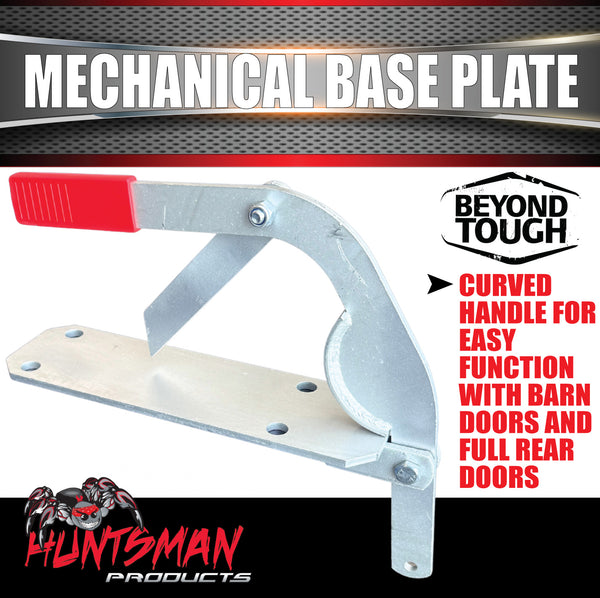 Trailer Caravan Mechanical Coupling Base Plate & Cable Kit inc Curved Arm lever