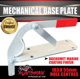 Trailer Caravan Mechanical Coupling Base Plate & Curved Brake Arm lever Dacromet Finish