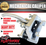 x2 Heavy Duty Trailer Caravan Galvanised Mechanical Disc Brake Calipers. concealed pads
