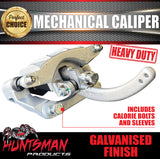 x2 Heavy Duty Trailer Caravan Galvanised Mechanical Disc Brake Calipers. concealed pads