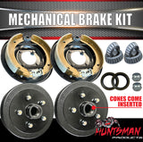 9" Trailer Caravan Mechanical Drum Brake Kit.  5 & 6 Stud Pattern Available