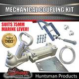 12" Parallel 1600Kg Galvanised 6 Stud Boat Trailer Mechanical Disc Brake & Coupling Kit