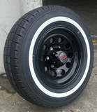 15" 6 Stud Trailer Caravan Baby Mongrel Mag Wheel Rim & 195R15C Whitewall Tyre