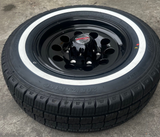 15" 6 Stud Trailer Caravan Baby Mongrel Mag Wheel & 205/70R15C Whitewall Tyre