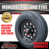 13" & 165R13C tyre, Ford Stud Pattern Mongrel Alloy Wheel for Caravan Trailer Boat Jetski