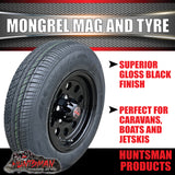 13" & 165R13C tyre, Ford Stud Pattern Mongrel Alloy Wheel for Caravan Trailer Boat Jetski