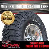 16x8 Polished Mongrel Mag Rim 6/139.7 PCD & 265/75R16 Roadcruza RA8000 Tyre