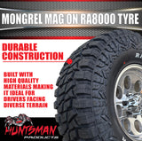 16x8 Polished Mongrel Mag Rim 6/139.7 PCD & 265/75R16 Roadcruza RA8000 Tyre