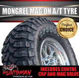 15x8 Polished Mongrel Mag Rim 6/139.7 PCD & 32x11.5R15 LT Comforser CF3000 Mud Tyre