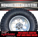 15x8 Polished Mongrel Mag Rim 6/139.7 PCD & 32x11.5R15 LT Comforser CF3000 Mud Tyre