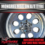 15x8 Polished Mongrel Mag Rim 6/139.7 PCD & 32x11.5R15 LT Comforser CF3000 Mud Tyre