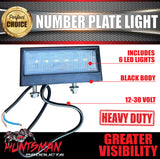 Huntsman Products LED Number Plate Light Licence Lamp Trailer Caravan Truck Ute 10-30V CTA Approved