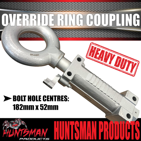 2000kg Trailer Caravan Override Ring Coupling Hitch Suit Pintle Hook. CTA Approved
