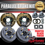 10" Parallel Bearing Trailer Caravan Electric Drum Brake Kit. Ford & Landcruiser Pattern Available