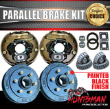 DIY 4500Kg Tri Axle Tiny Home Trailer Kit. Electric Brakes. Machine Stub Axles. Rocker Roller Suspension.