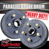 2X Trailer Caravan 10" Drums Suit 5 Stud Ford 5/114.3 PCD & S/L Parallel Bearings L68149
