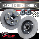 12" Parallel 1600Kg Trailer Caravan Mechanical Disc Brake kit. 6 Stud 6/139.7 PCD