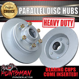 12" Parallel 1600Kg Galvanised 6 Stud Boat Trailer Mechanical Disc Brake & Coupling Kit