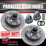 12" Parallel 1600Kg Trailer Caravan Mechanical Disc Brake kit. 6 Stud 6/139.7 PCD