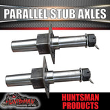 DIY 3200Kg Tandem Trailer Caravan Kit. 10" Electric Brakes. Machined Stub Axles, R/Roller