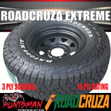 265/75R16 Roadcruza RA7000 X/T Extreme Tyre on 16" Black Steel Wheel Rim. 123/120R 3 Ply Sidewall