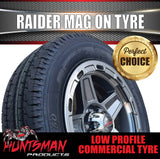 Low Profile Boat Trailer 14" Ford Stud Gunmetal Raider Mag Rim & 175/65R14C Tyre