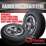 15" 6 Stud Gunmetal Raider Caravan Trailer Alloy Rim & 195R15C LT RA1100 AT TYRE