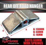 60mm Wide Off Road Trailer Shackle Spring Hanger Kit. Greasable Shackles