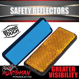 x1 Huntsman Amber Orange Trailer Truck Caravan Adhesive Reflector 85x30mm, CTA Approved