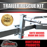 Trailer Rescue Kit , Spare Wheel, 185R14C Tyre & Holder inc hub & S/L bearings