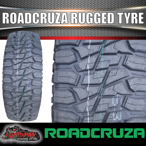 285/75R16 Roadcruza RA8000 Tyre on 16" Black Steel Wheel Rim. 126/123Q 3 Ply Sidewall