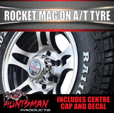 16" 6 Stud Rocket Caravan Trailer Alloy Mag Rim & 225/75R16 LT RA1100 AT TYRE
