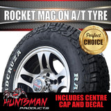 16" 6 Stud Rocket Caravan Trailer Alloy Mag Rim & 225/75R16 LT RA1100 AT TYRE