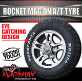 16" 6 Stud Rocket Caravan Trailer Alloy Mag Rim & 225/75R16 LT RA1100 AT TYRE