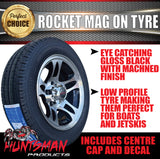 Low Profile Boat Trailer 14" HQ Holden Pattern Rocket Mag Wheel Rim & 175/65R14C Tyre