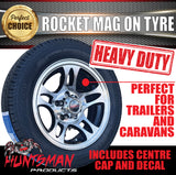 Low Profile Boat Trailer 14" HQ Holden Pattern Rocket Mag Wheel Rim & 175/65R14C Tyre