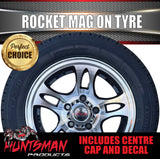 Low Profile Boat Trailer 14" HQ Holden Pattern Rocket Mag Wheel Rim & 175/65R14C Tyre