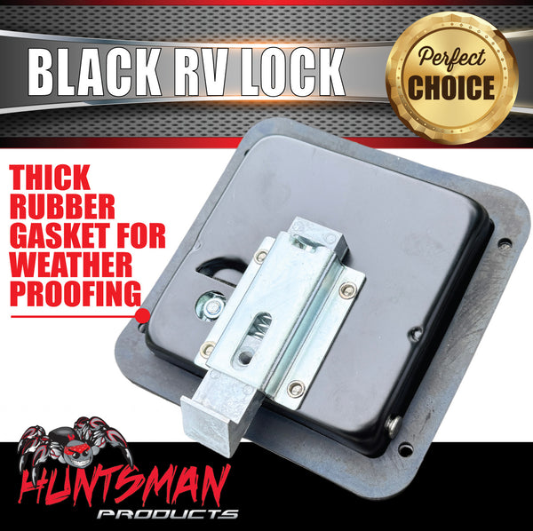 10x Black Stainless Caravan RV Motorhome Trailer Canopy Lock. Pull Down Up Handle