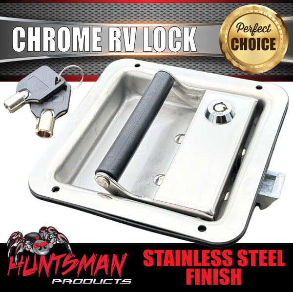 10x Stainless Steel Caravan RV Motorhome Trailer Canopy Lock. Pull Down Up Handle