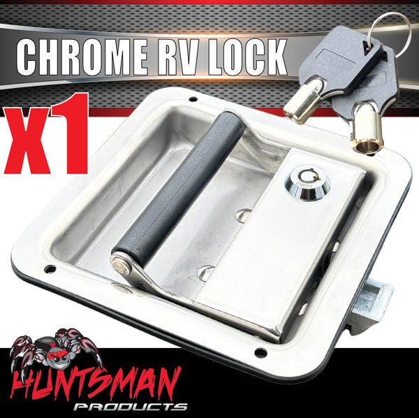 Stainless Steel Caravan RV Motorhome Trailer Canopy Lock. Pull Down Up Handle