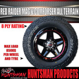 14" & 175/70R14 LT RA1100 Ford Stud Red Band Raider Trailer Caravan Mag Rim & All Terrain Tyre