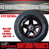 14" & 185R14 LT CF1100 Ford Stud Red Band Raider Trailer Caravan Mag Rim & All Terrain Tyre
