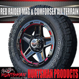 14" & 175/70R14 LT RA1100 Ford Stud Red Band Raider Trailer Caravan Mag Rim & All Terrain Tyre