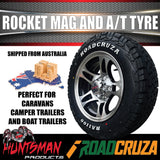 15" Ford Pattern Rocket Caravan Trailer Alloy Wheel Rim & 195R15C LT Roadcruza RA1100 All Terrain Tyre 195 15