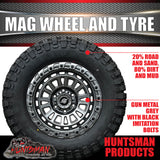 17x8 Gunmetal Sandstorm Alloy Rim 6/139.7 pcd ET0 & 265/70R17 Comforser Mud Tyre