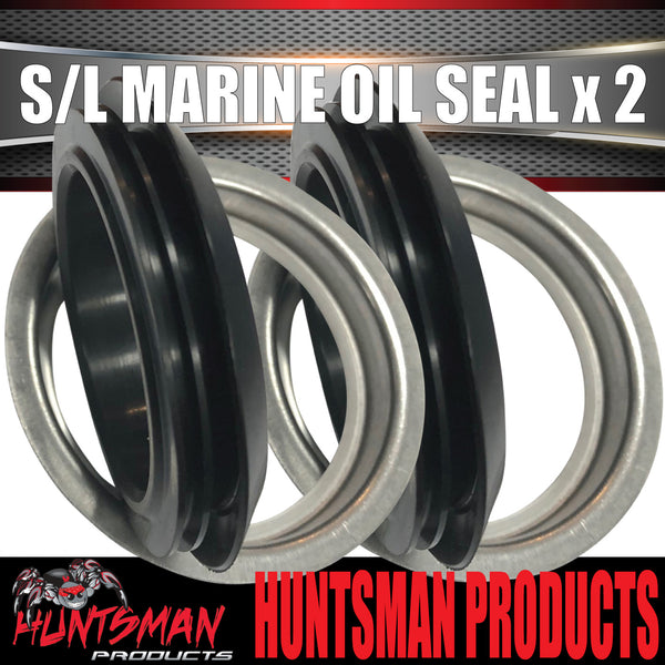 2 x Marine Oil Seal SL Slimline (Ford) for Boat Trailer Hub Disc Ford Bearings