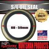 2 x Oil Seal SL (Ford) for Trailer Hub Drum Disc Ford Bearings