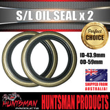 2 x Oil Seal SL (Ford) for Trailer Hub Drum Disc Ford Bearings