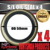 4 x Oil Seal SL (Ford) for Trailer Hub Drum Disc Ford Bearings